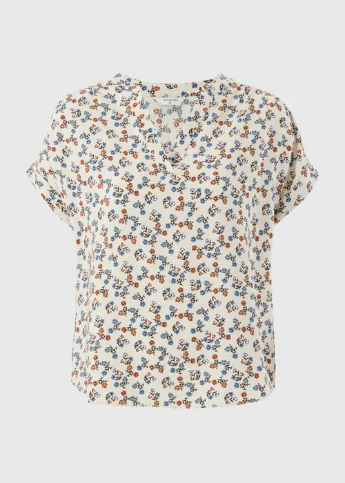 Cream Floral Popover Blouse - 20 Image 4