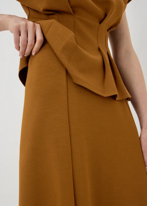 Tobacco Scuba Midi Co Ord Skirt - 8 Image 3