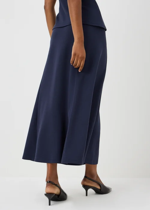 Navy Scuba Midi Co Ord Skirt - 8 Image 2