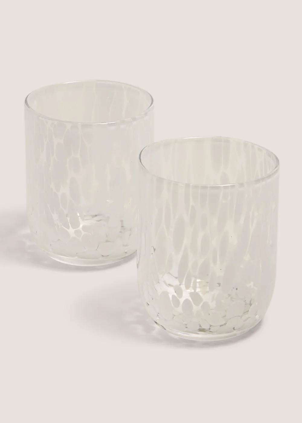 2 Pack White Confetti Tumblers Image 1
