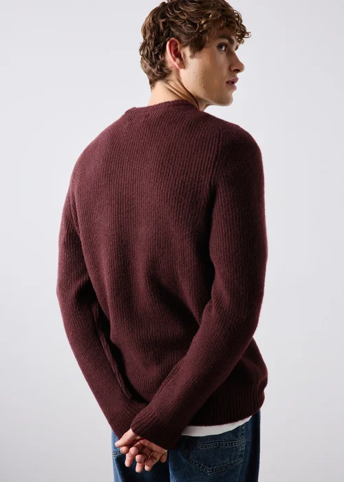 Burgundy Knitted Jumper - S Image 1