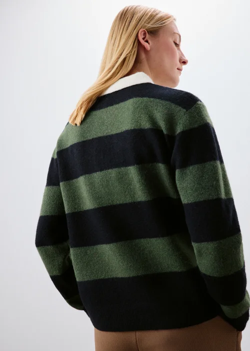 Green Stripe Rugby Top - XS Image 2