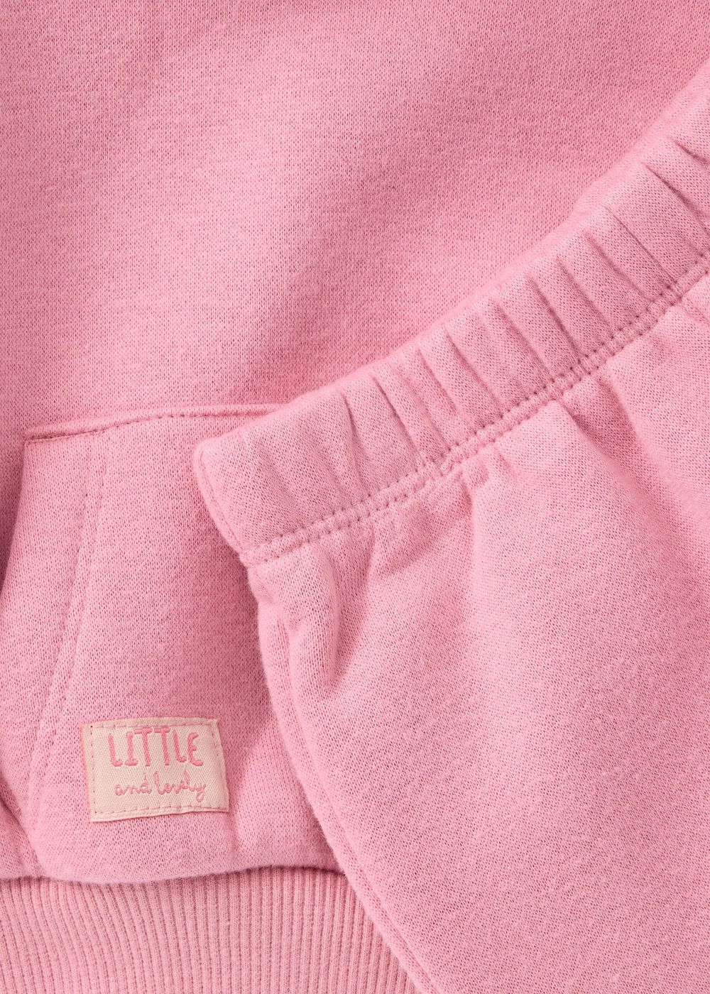Baby Pink Hoodie & Jogging Bottom Set (0-23mths) - Up to 1 Month Image 2