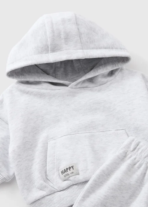 Baby Grey Hoodie & Joggers Set (0-23mths) - Up to 1 Month Image 2
