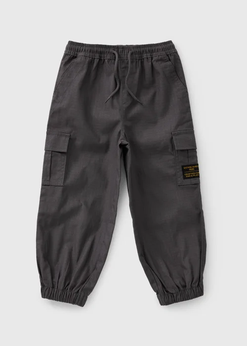 Boys Grey Ripstop Cargos (1-8yrs) - 1-1.5 Yrs Image 1