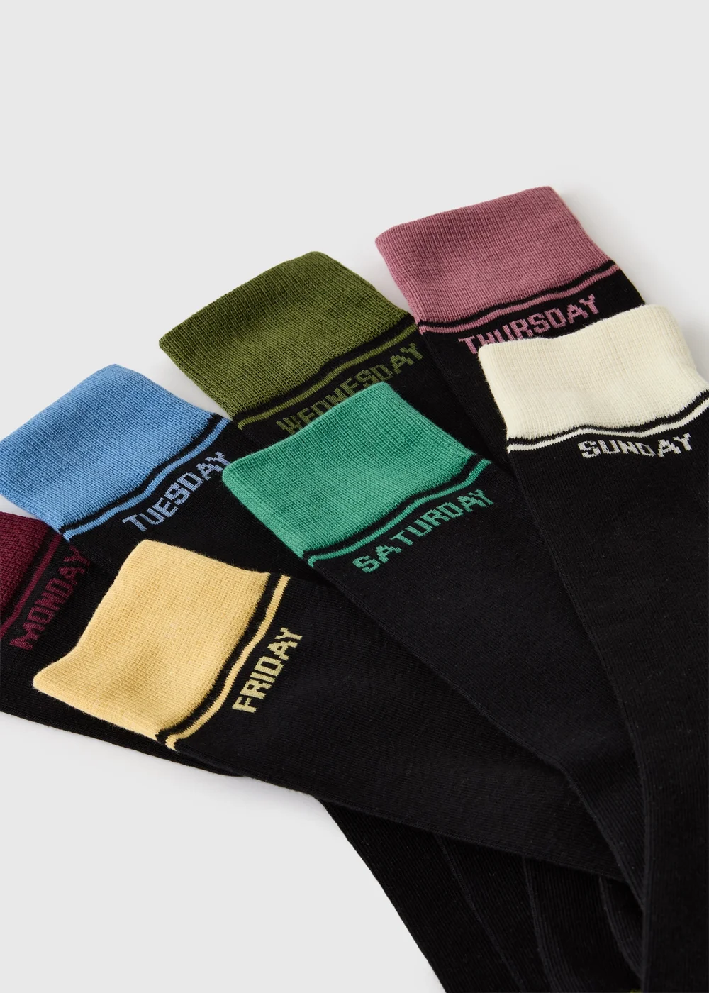 7 Pack Days Of The Week Socks - 6-8.5 Image 2
