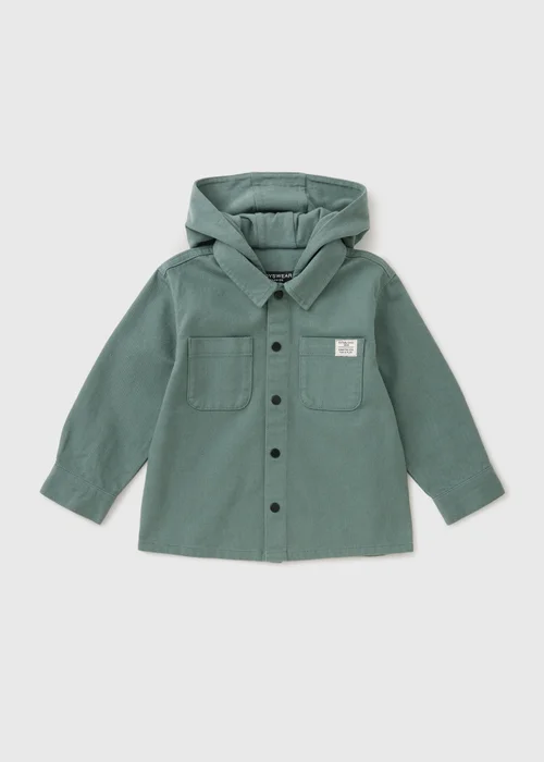 Boys Green Hooded Shacket (1-8yrs) - 1-1.5 Yrs Image 1