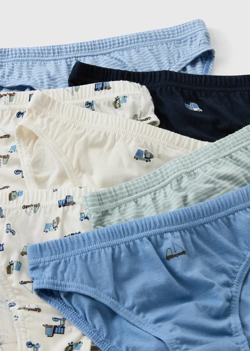 7 Pack Multi Transport Briefs (1.5-11yrs) - 1.5 - 2 Yrs Image 2