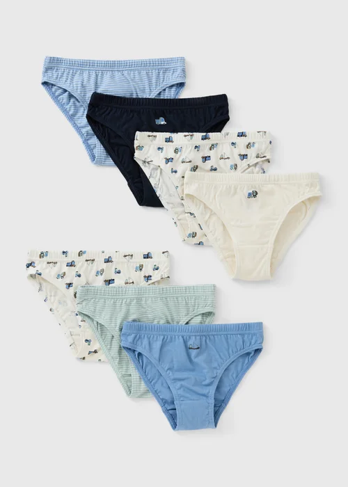 7 Pack Multi Transport Briefs (1.5-11yrs) - 1.5 - 2 Yrs Image 1