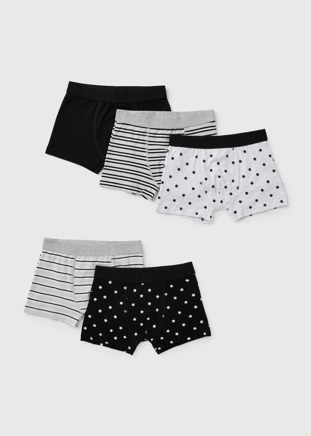 Boys 5 Pack Star Design Boxer Set (2-11 Yrs) - 2-3 Yrs Image 1