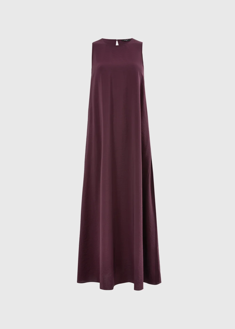 Wine Trapeze Maxi Dress - 12 Image 4
