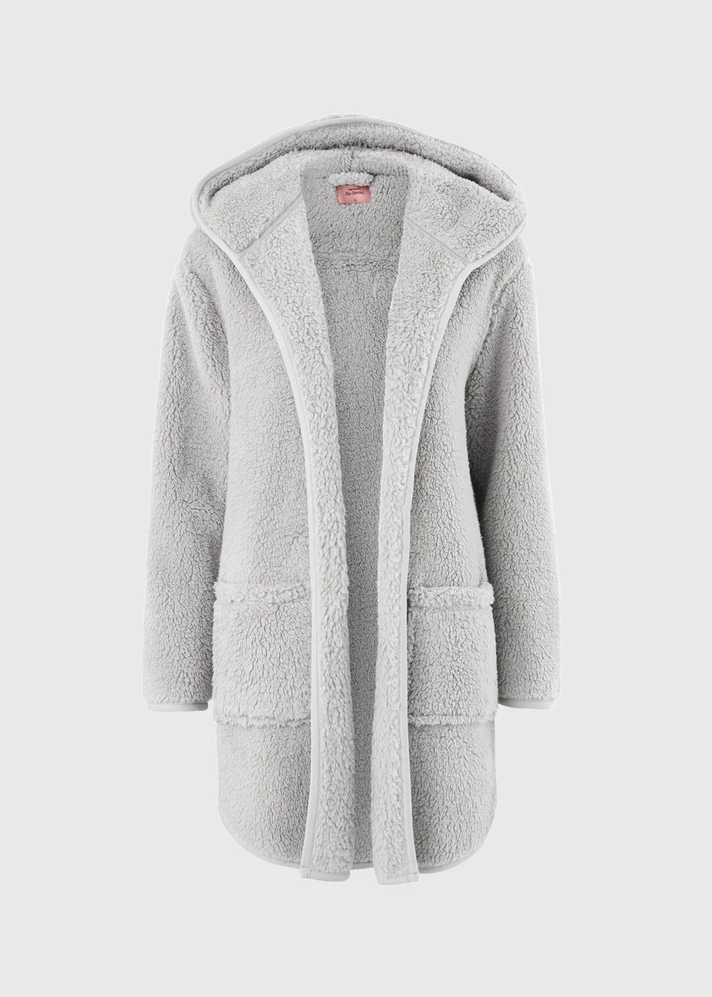 Grey Fleece Hooded Cardigan - XS Image 3
