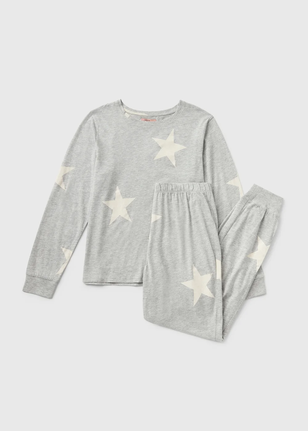 Grey Star Print Pyjamas - XS Image 1
