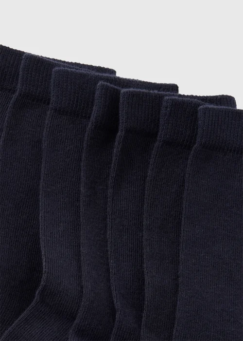 7 Pack Boys Navy Coloured Toe Socks (Younger 6 - Older 6.5) - 6-8.5 Image 2