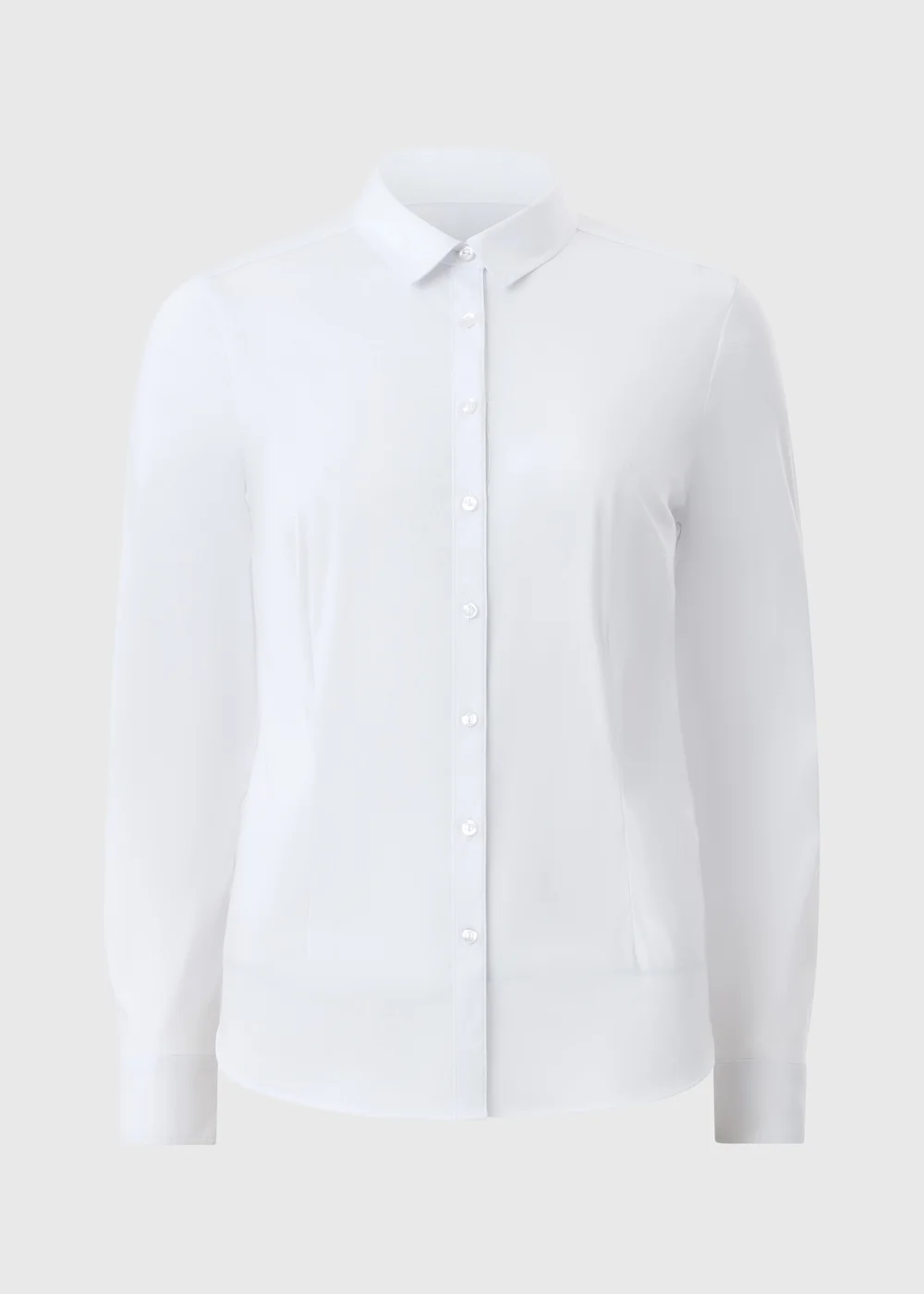 Petite White Button Up Shirt - 6 Image 4