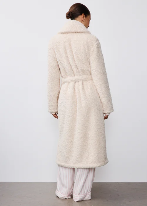 Oatmeal Borg Dressing Gown - XS Image 2