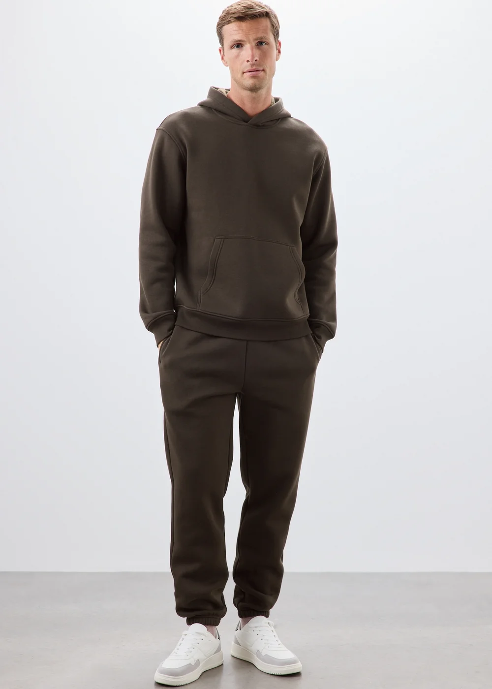 Brown Relaxed Co Ord Hoodie - S Image 2