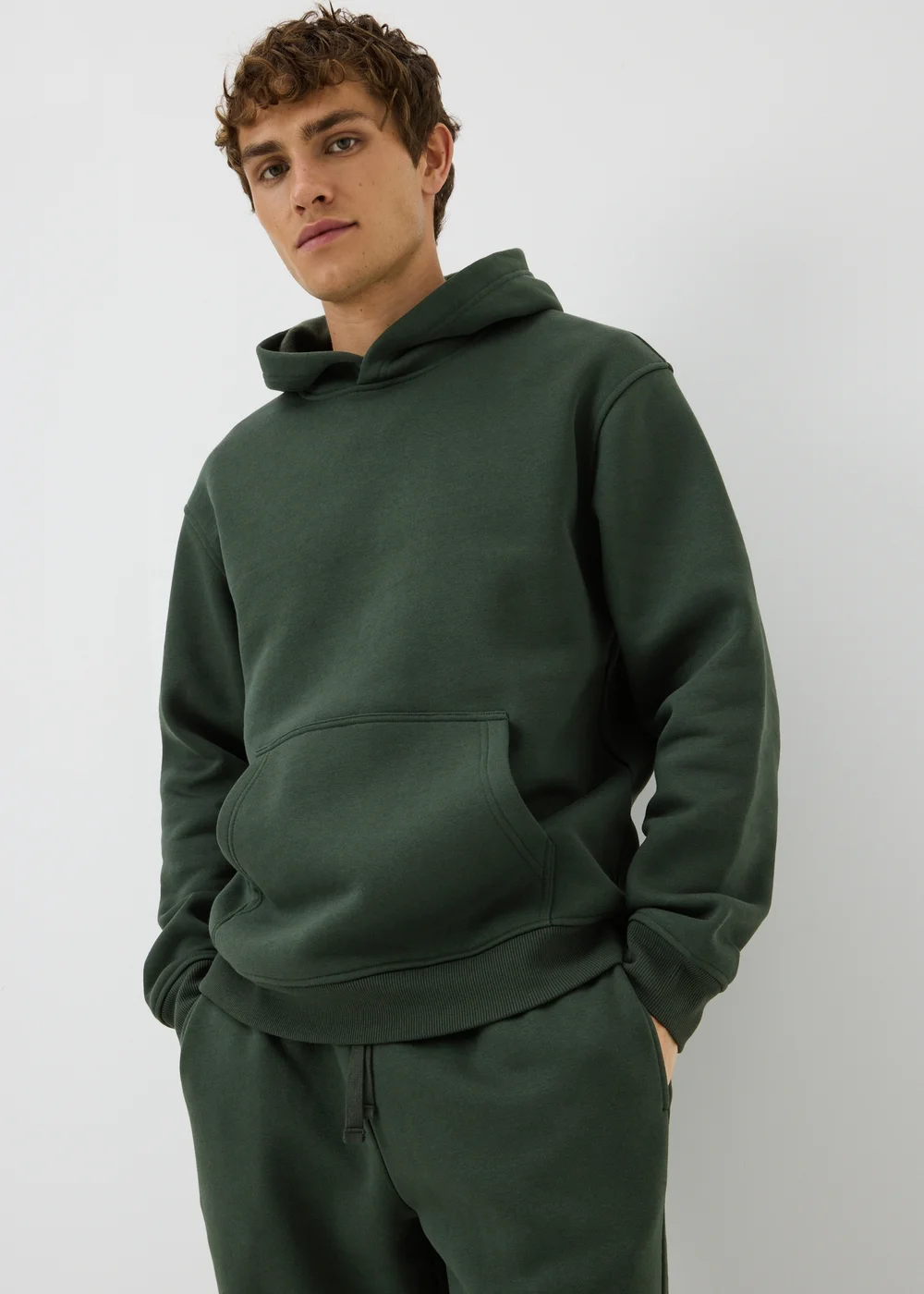 Green Relaxed Hoodie - M Image 1
