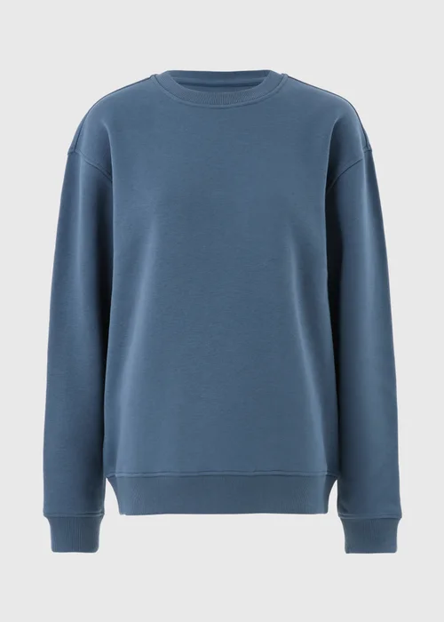 Blue Relaxed Crew Neck Sweatshirt - S Image 4