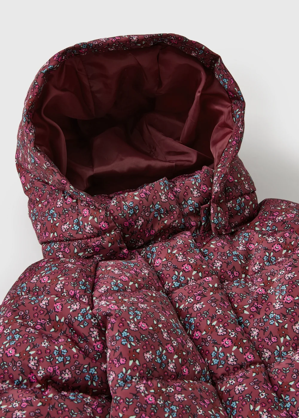 Girls Floral Puffer Coat (1-8yrs) - 1-1.5 Yrs Image 2