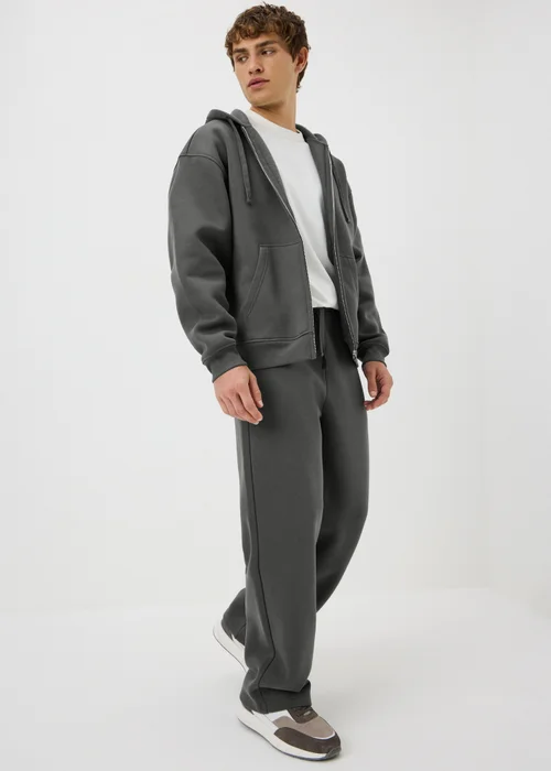 Grey Relaxed Straight Jogging Co Ord Bottoms - 2XL Image 1