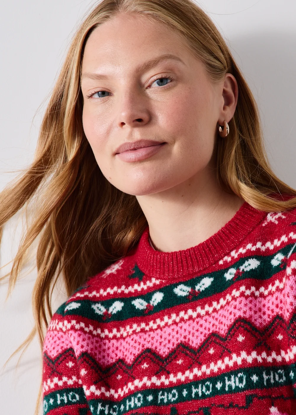 Red Fairisle Matching Family Christmas Jumper - XS Image 3