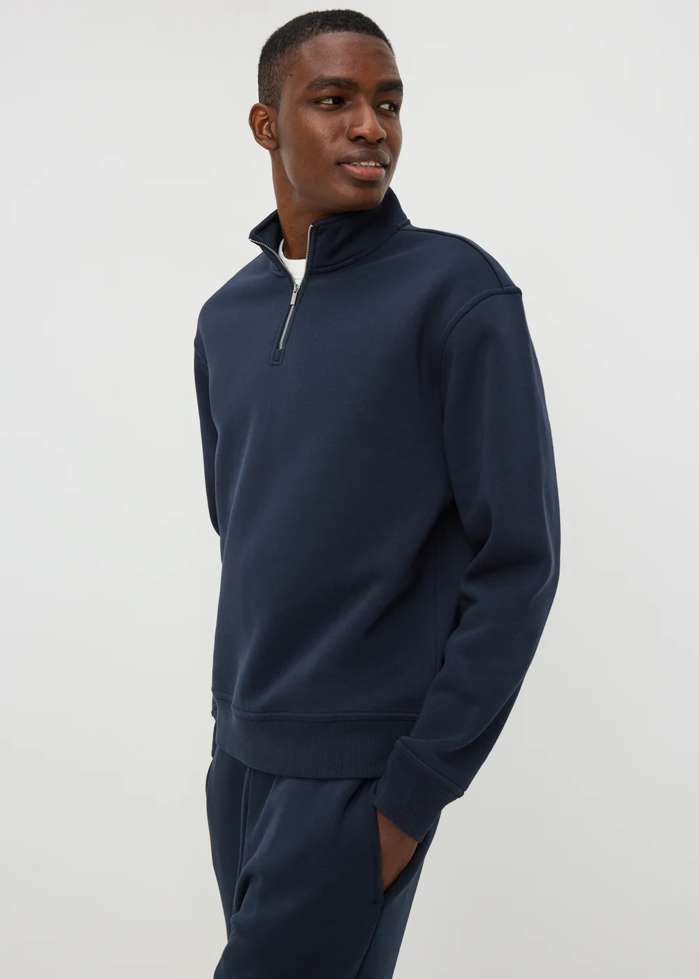 Navy 1/2 Zip Jumper - S Image 1