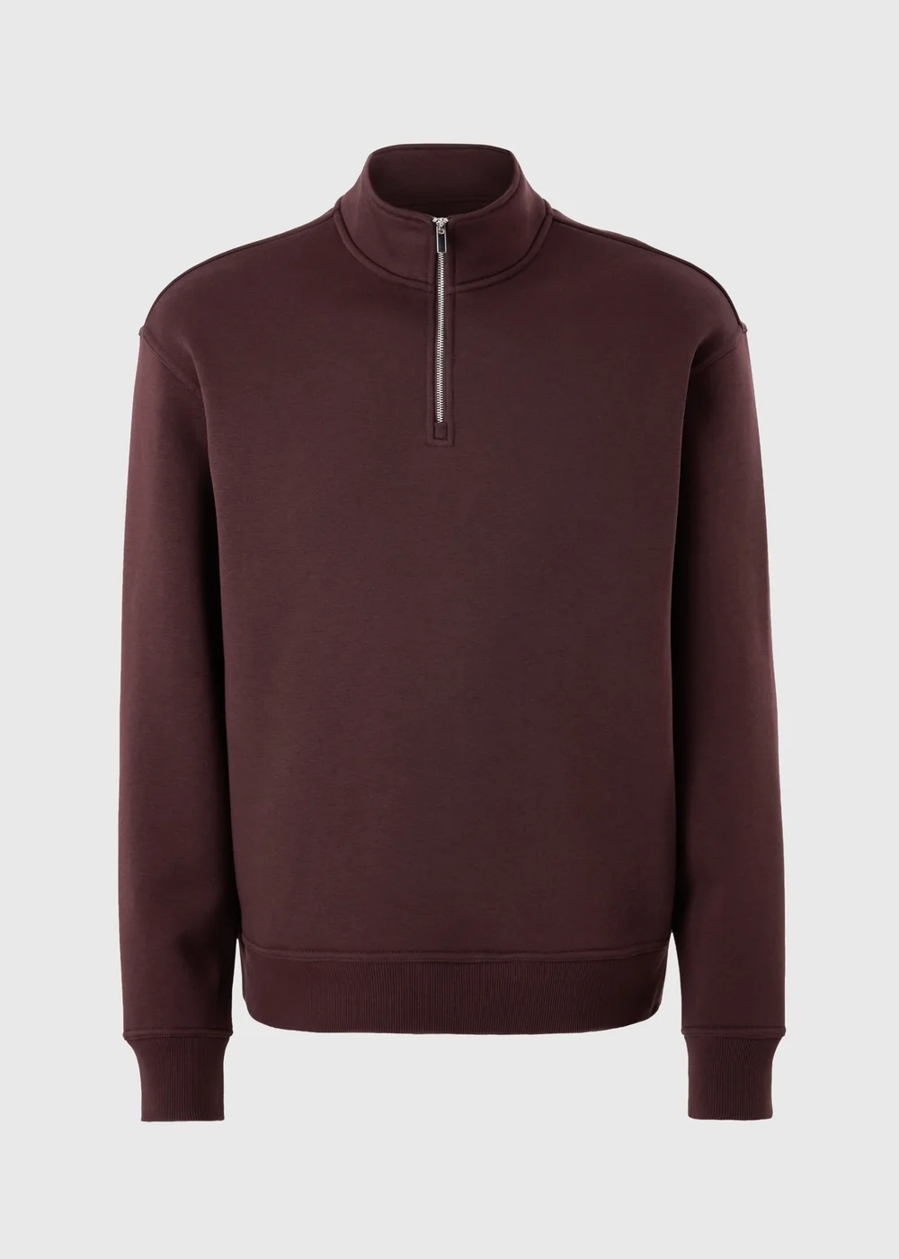Burgundy 1/2 Zip Jumper - S Image 4