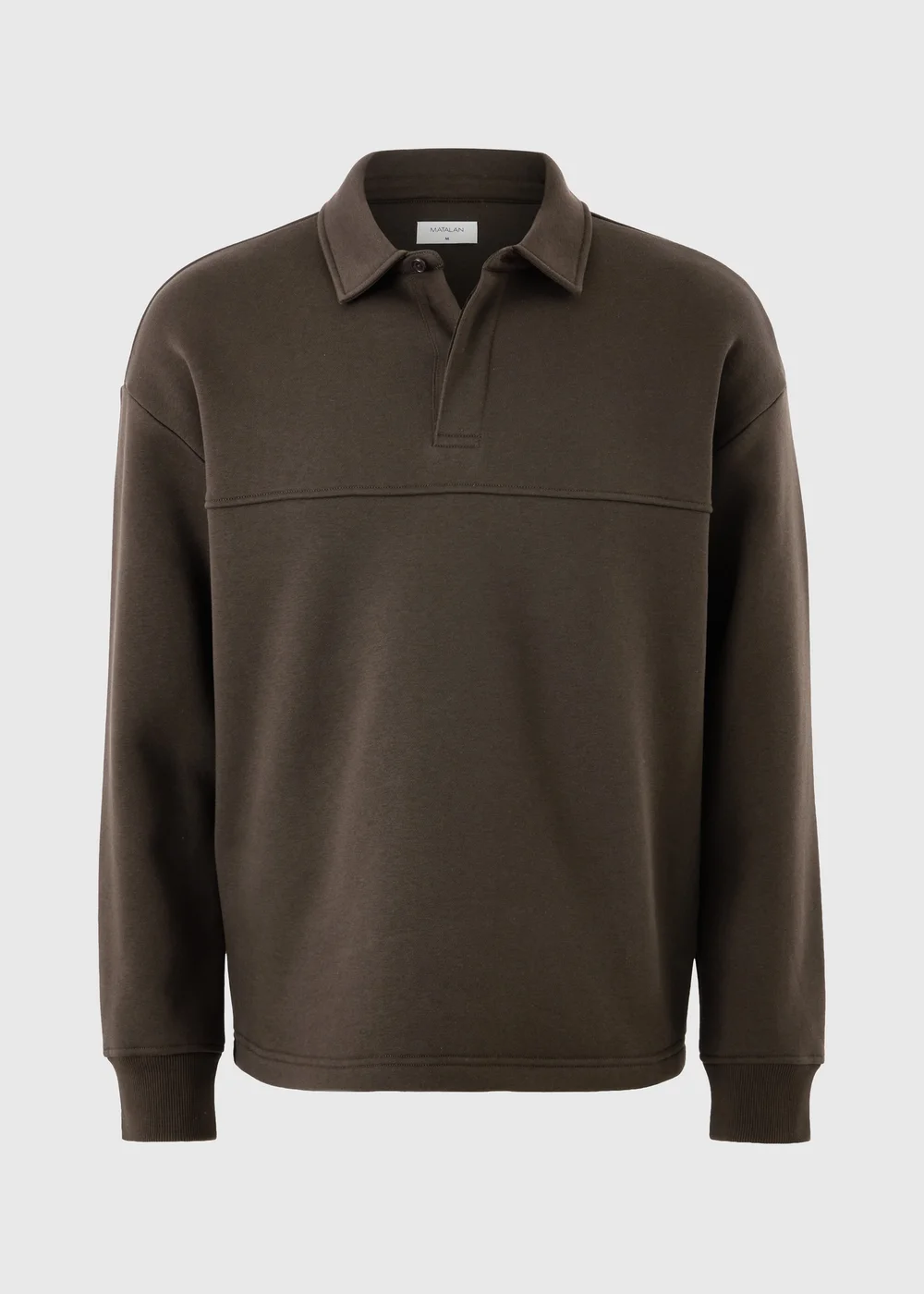 Brown Relaxed Rugby Polo Shirt - S Image 4