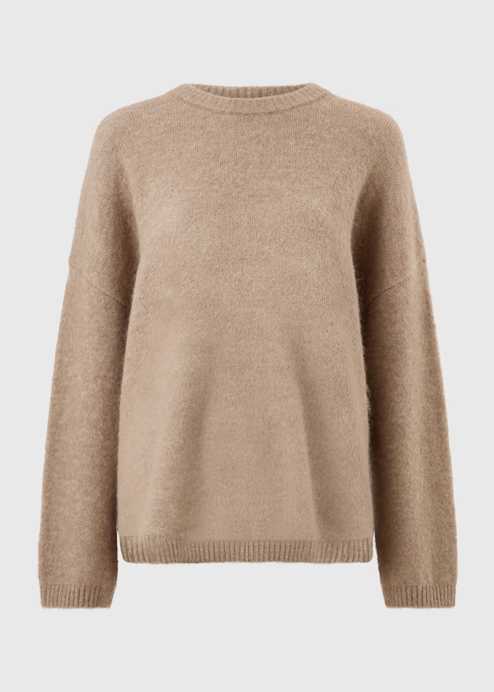 Oatmeal Fluffy Jumper - XS Image 5
