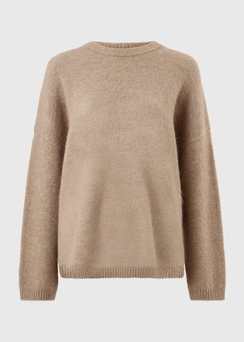 Oatmeal Fluffy Jumper - XS Image 5