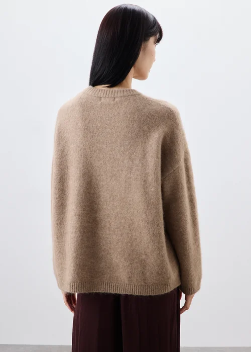 Oatmeal Fluffy Jumper - XS Image 2