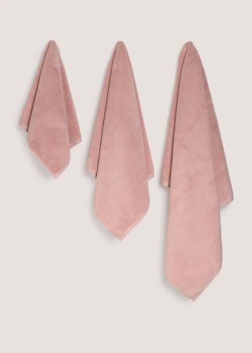 700gsm Luxury Zero Twist Mauve Towels - Hand Towel Image 1