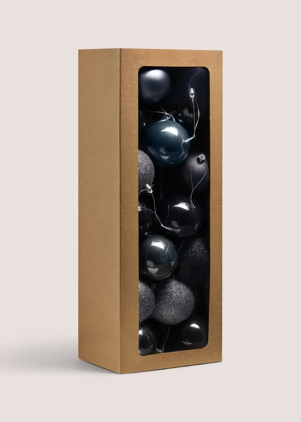 30 Pack Monochrome Bauble Image 1