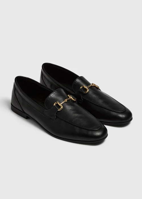 Black Metal Bar Loafers - 3 Image 1