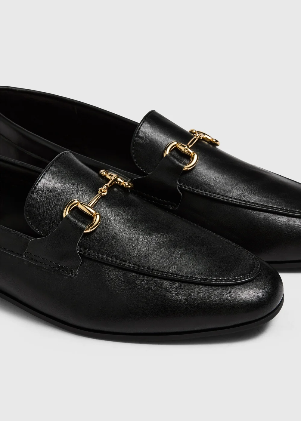 Black Metal Bar Loafers - 3 Image 2