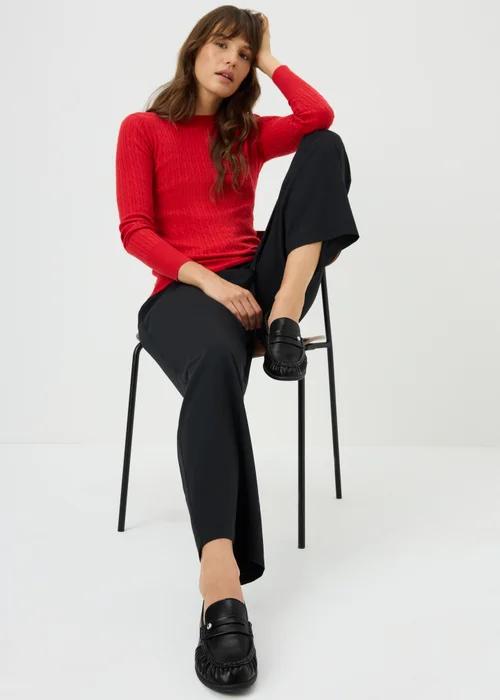 Black Ruched PU Loafers - 3 Image 2