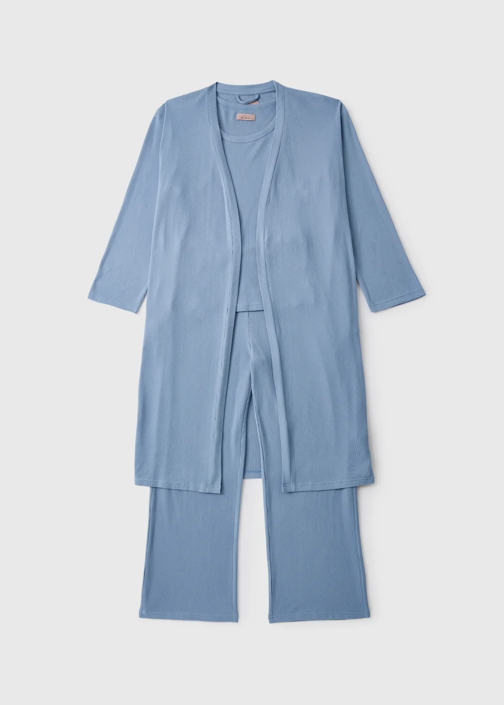 Blue 3 Piece Soft Knit Lounge Set - XS Image 1