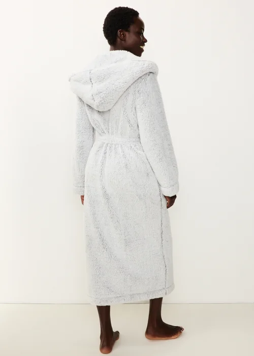 Grey Hooded Dressing Gown - XS Image 2