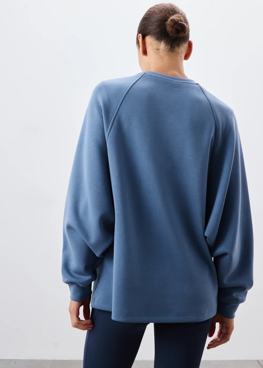 Blue Batwing Sleeve Jumper - XS Image 2