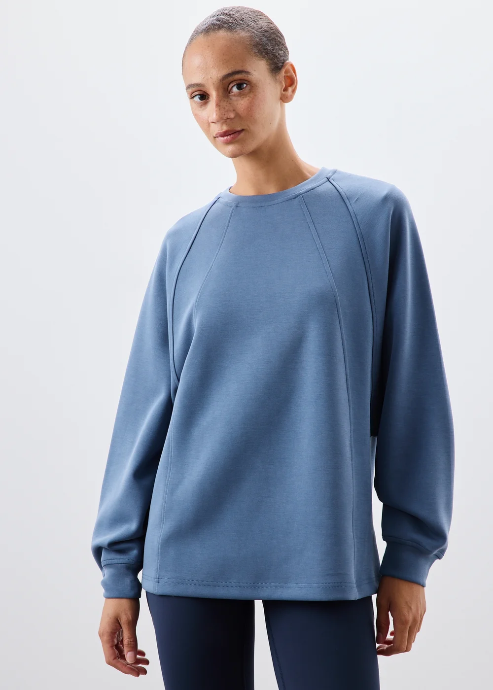 Blue Batwing Sleeve Jumper - XS Image 1