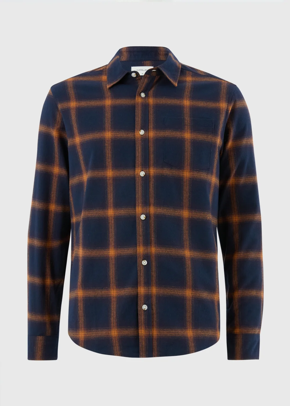 Orange Check Flannel Shirt - S Image 4