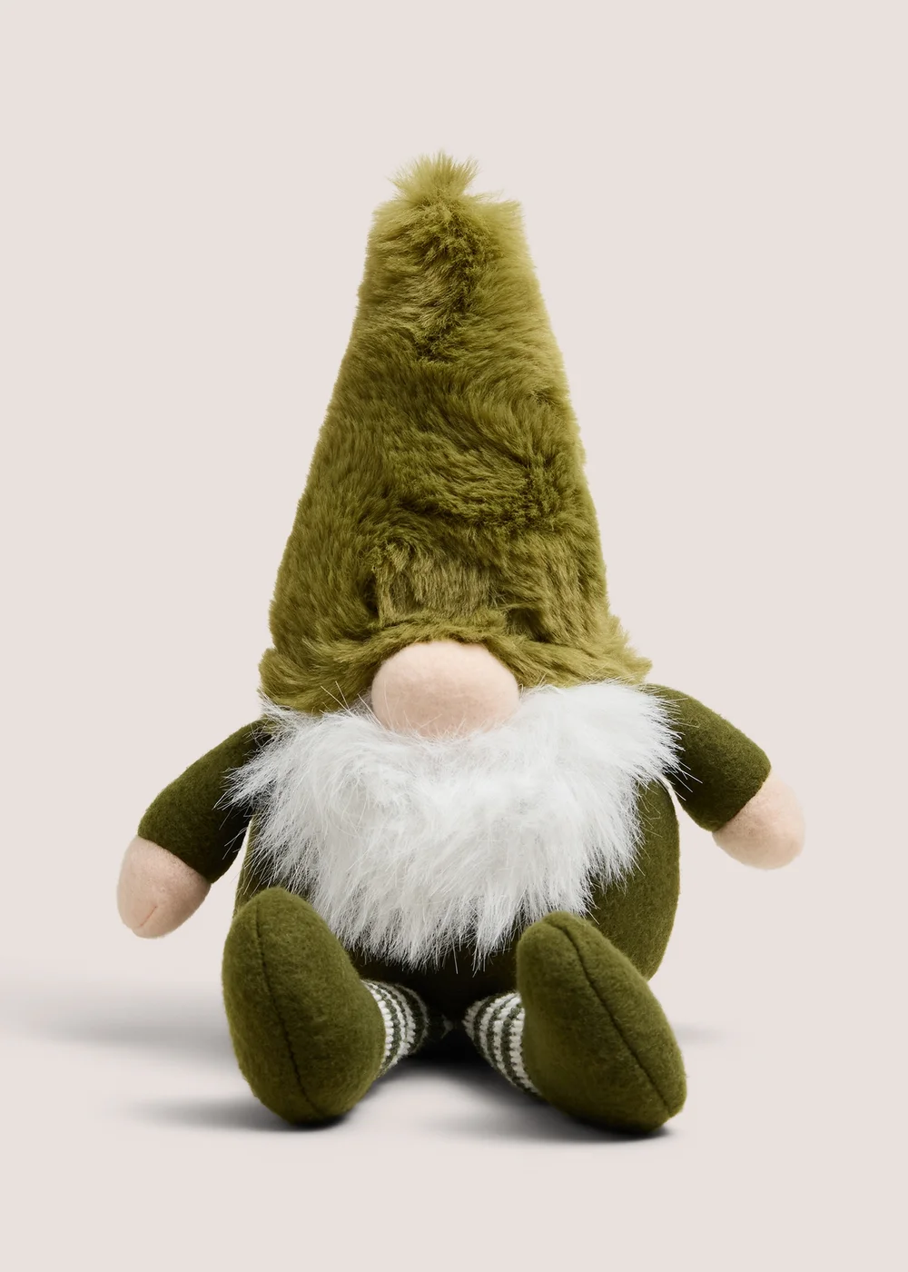 Small Green Striped Gnome Image 1