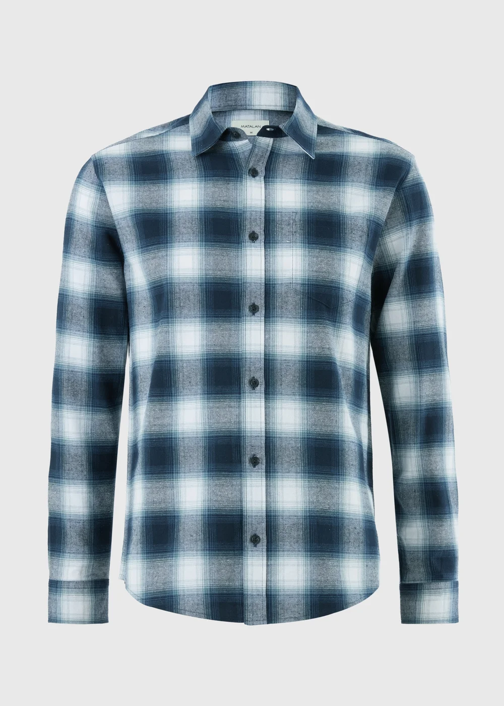 Blue Checked Flannel Shirt - S Image 4