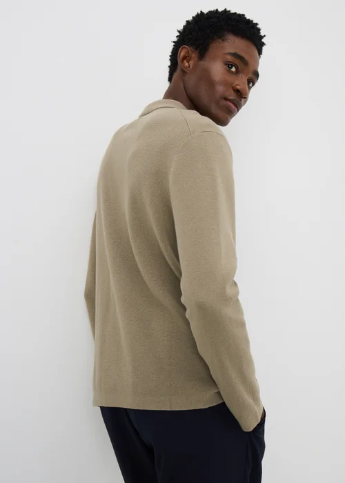 Stone Smart Zip Through Cardigan - S Image 2