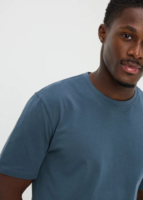 Blue Essential Crew Neck T-Shirt - XS Image 3