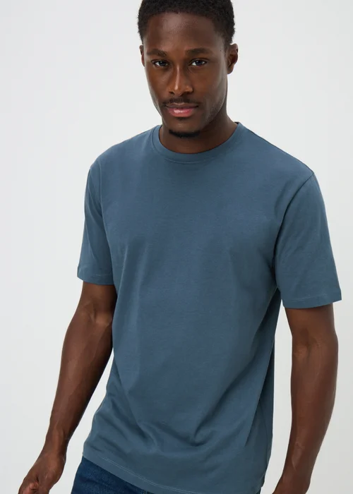 Blue Essential Crew Neck T-Shirt - XS Image 1