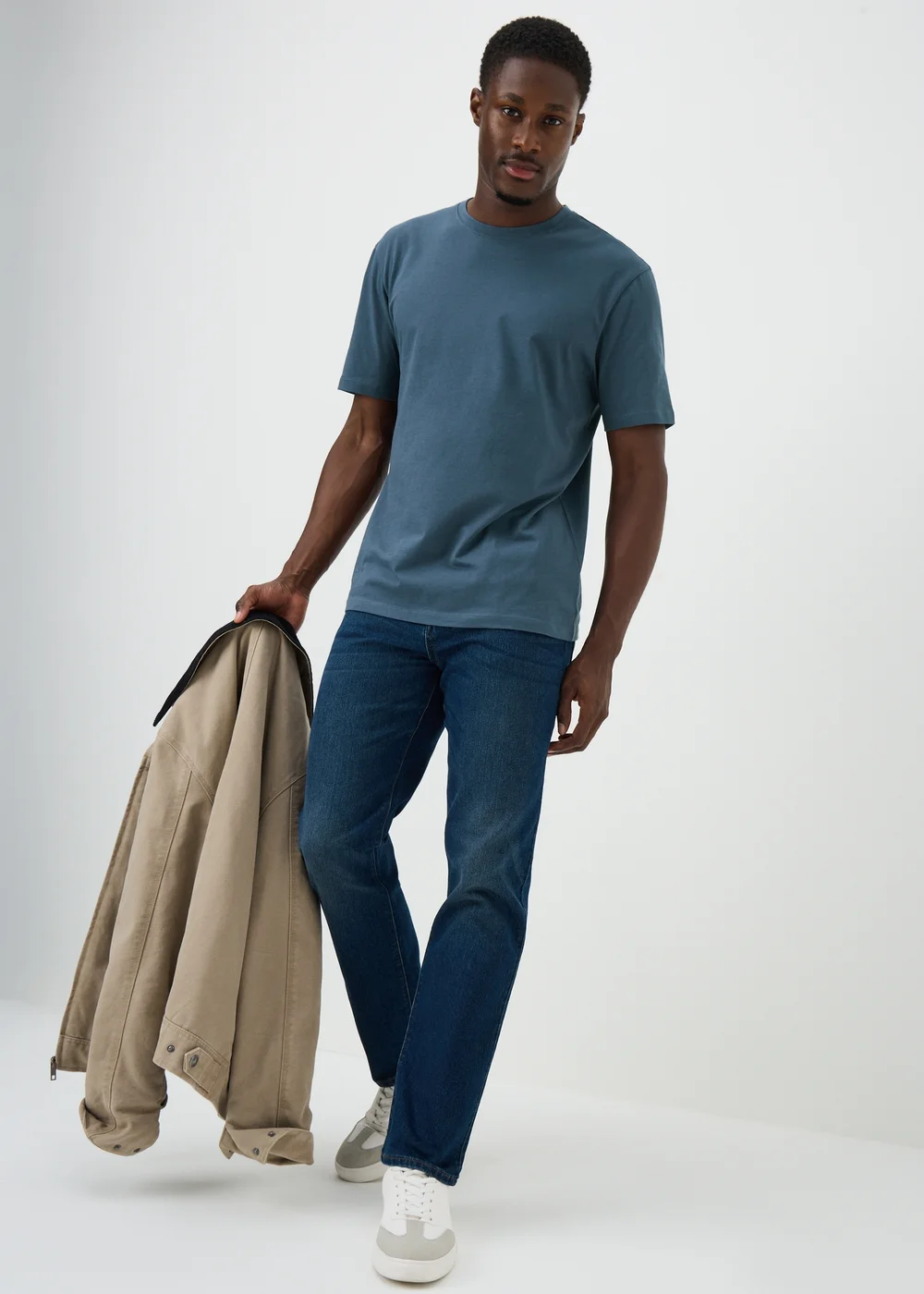 Blue Essential Crew Neck T-Shirt - XS Image 2