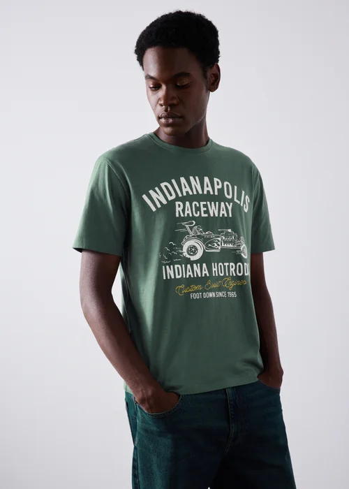 Green Indianapolis Raceway T-Shirt - M Image 1