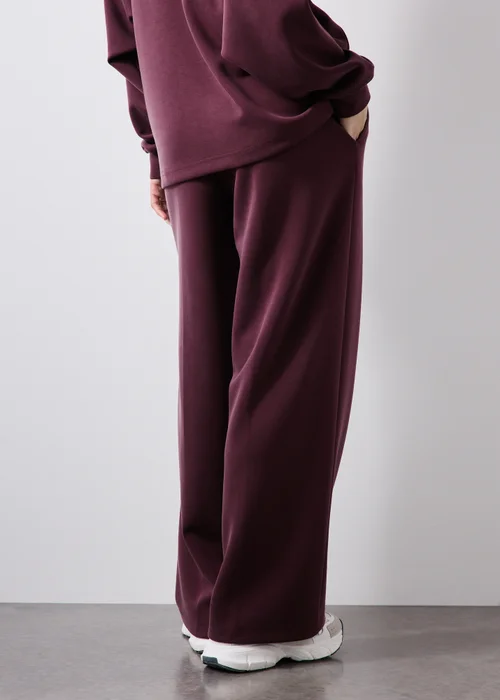 Burgundy Wide Leg Trousers - XS Image 2